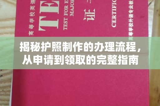 仁寿揭秘护照制作的办理流程，从申请到领取的完整指南